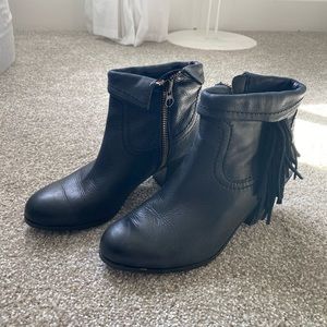 Sam Edelman Black Leather Booties